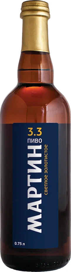Пиво светлое "Золотистое" 3,3%