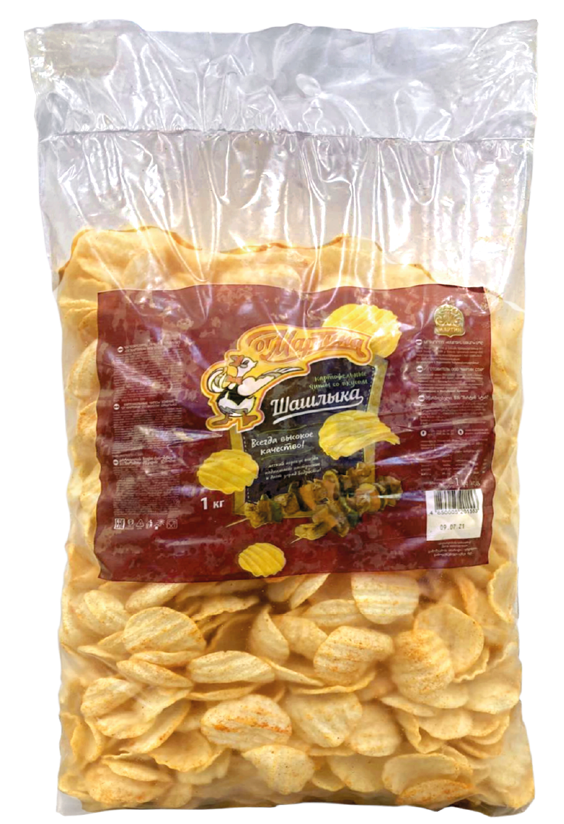 Чипсы со вкусом шашлыка