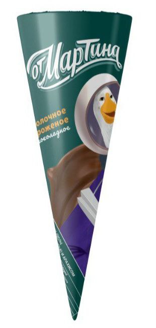 Рожок шоколадный с арахисом