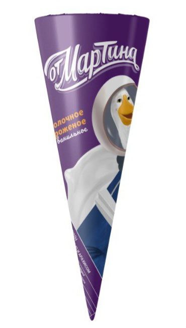 Рожок ванильный с арахисом