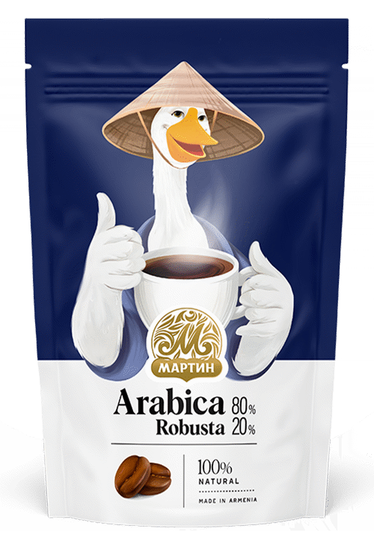 Молотый кофе (Арабика 80% / Робуста 20%)